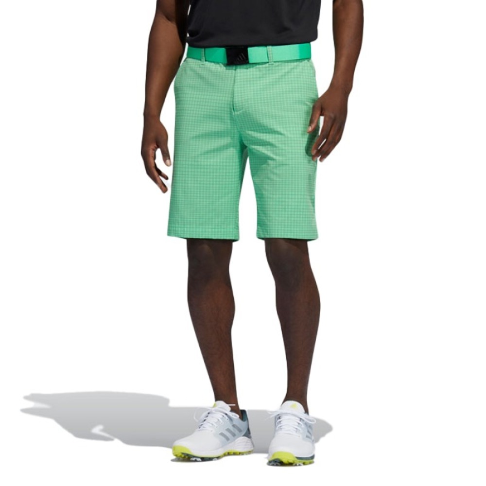 Adidas 10" Inseam Shorts Green Print Mens Size 35 Golf Athletic Pockets Stretch - Picture 5 of 16